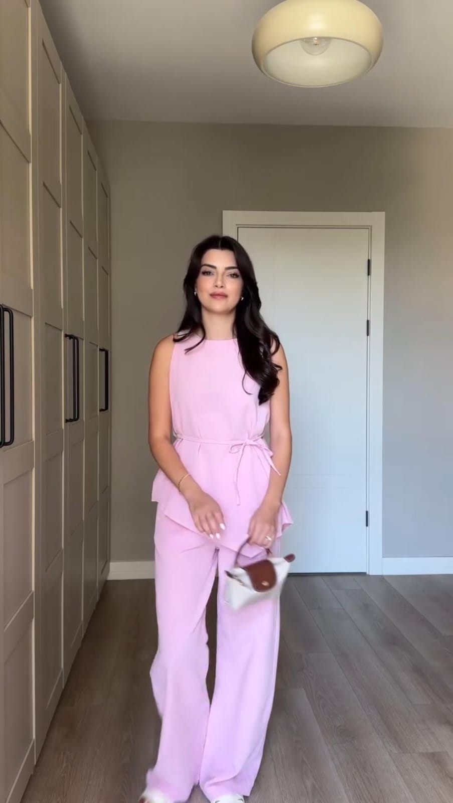 Up Top Loose Wide Leg Pants Suit