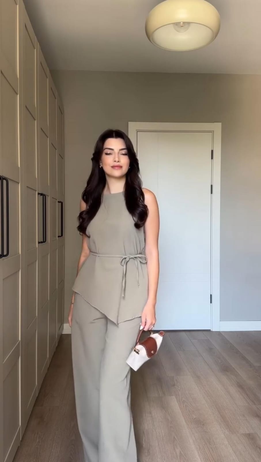 Up Top Loose Wide Leg Pants Suit