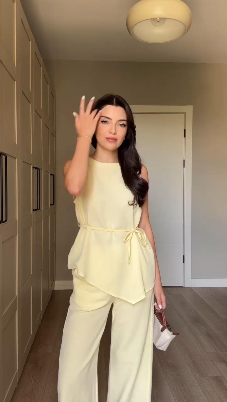 Up Top Loose Wide Leg Pants Suit