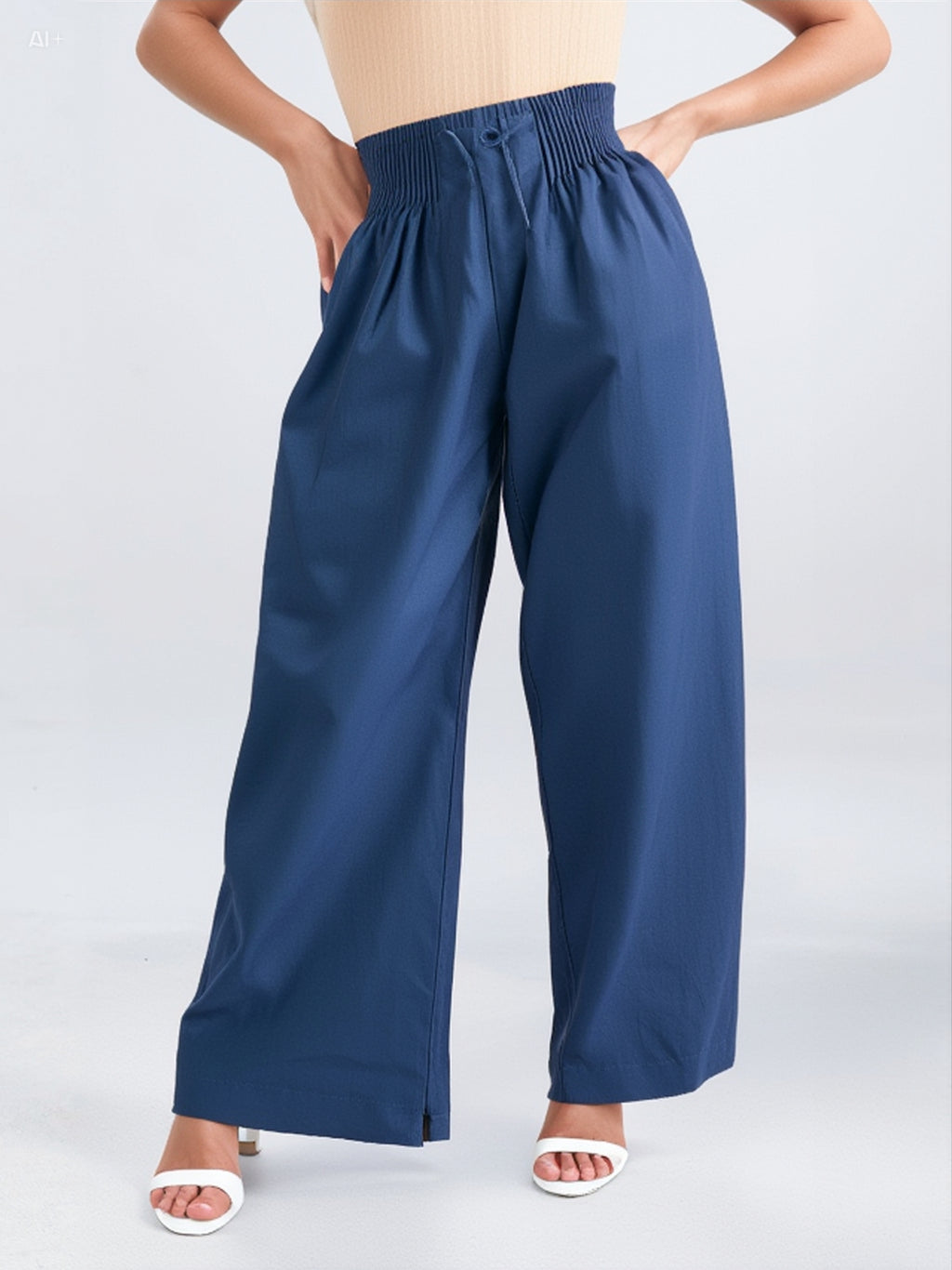 Outerwear Straight Linen Trouser