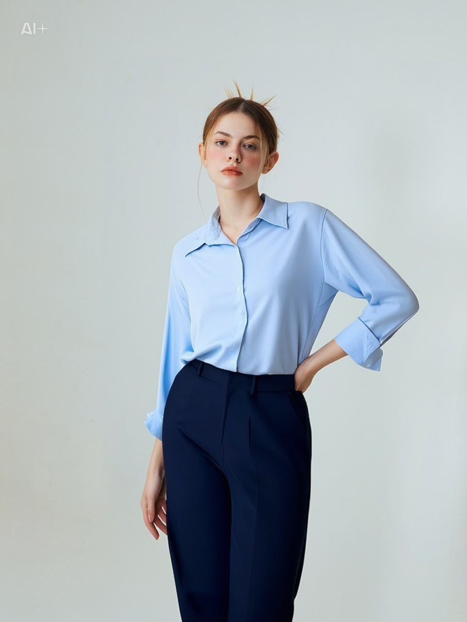 Draped Floor Length Pant&Shirt