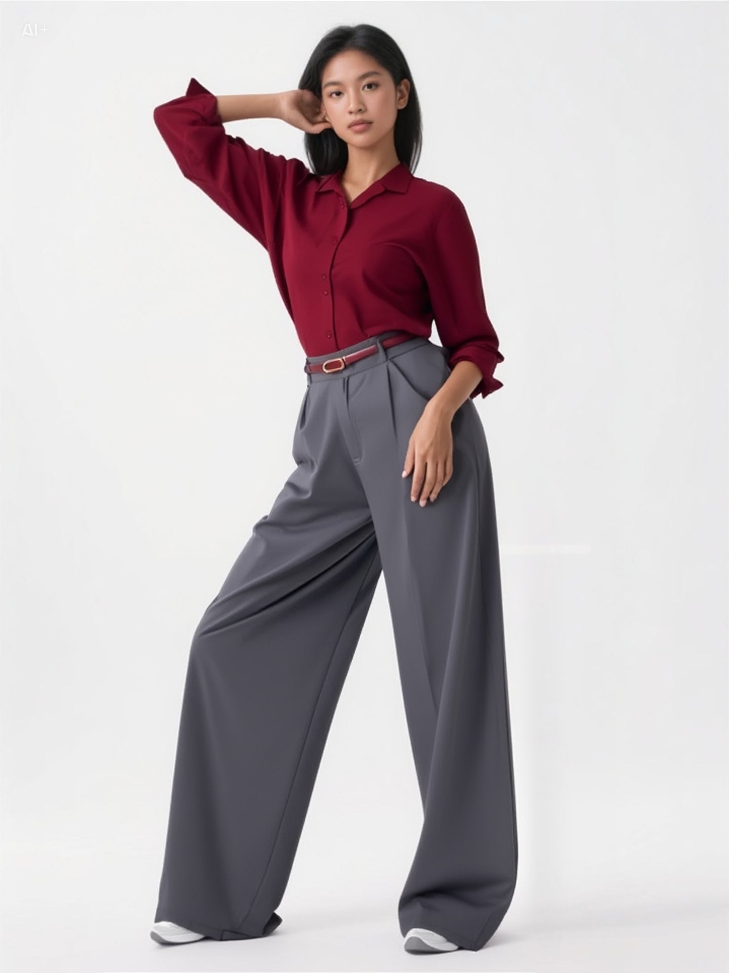 Draped Floor Length Pant&Shirt