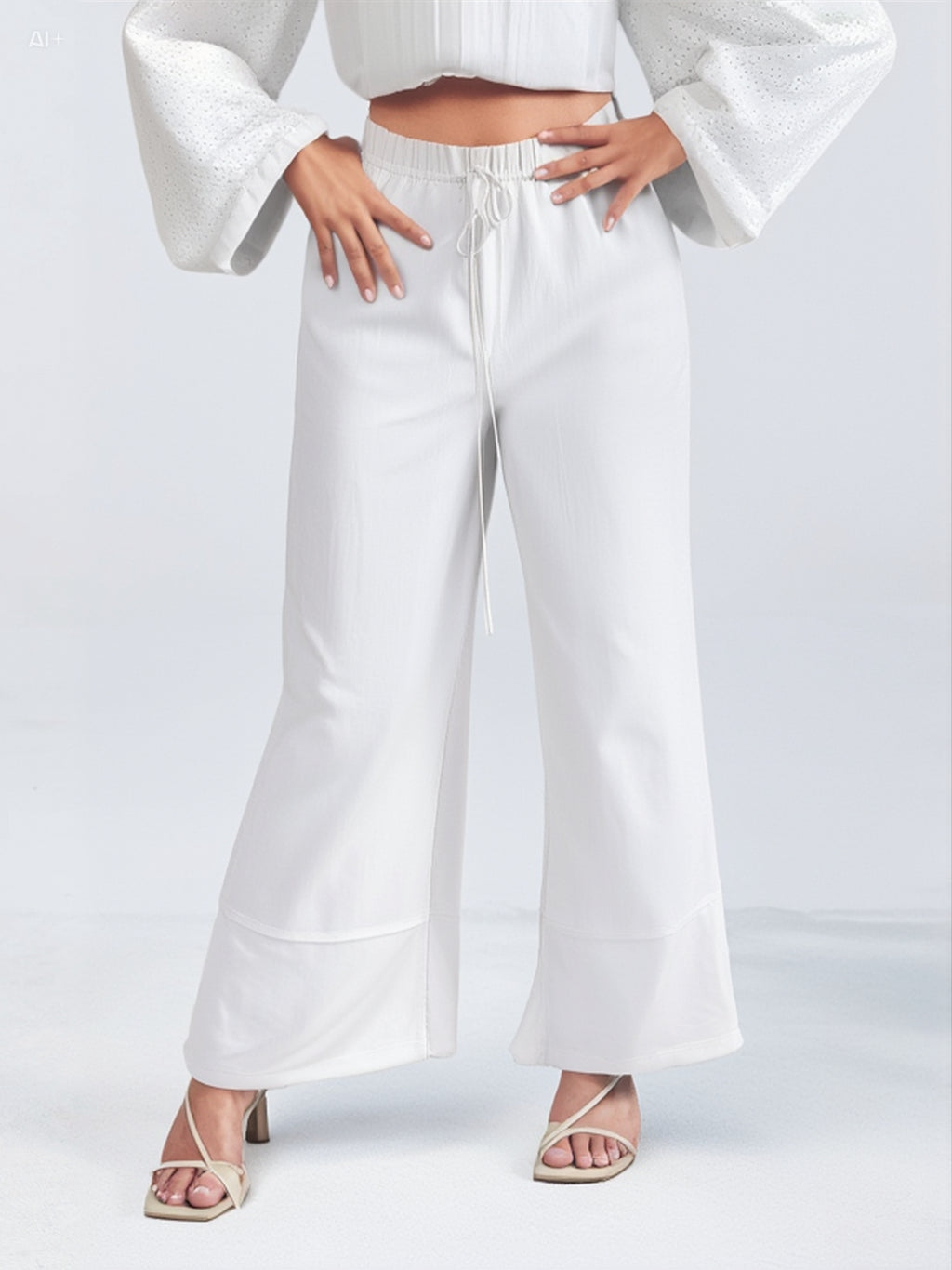 Outerwear Straight Linen Trouser