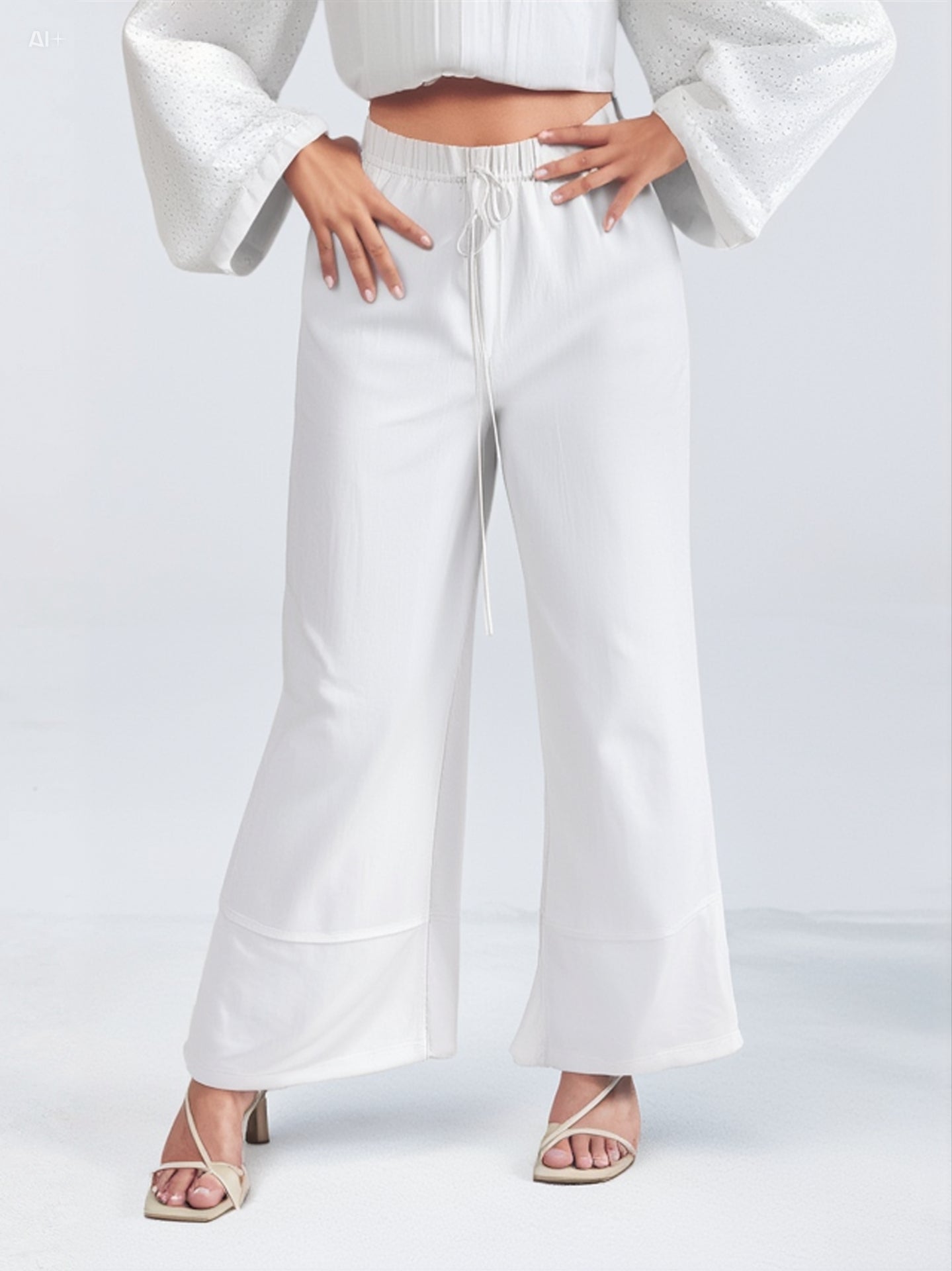 Outerwear Straight Linen Trouser